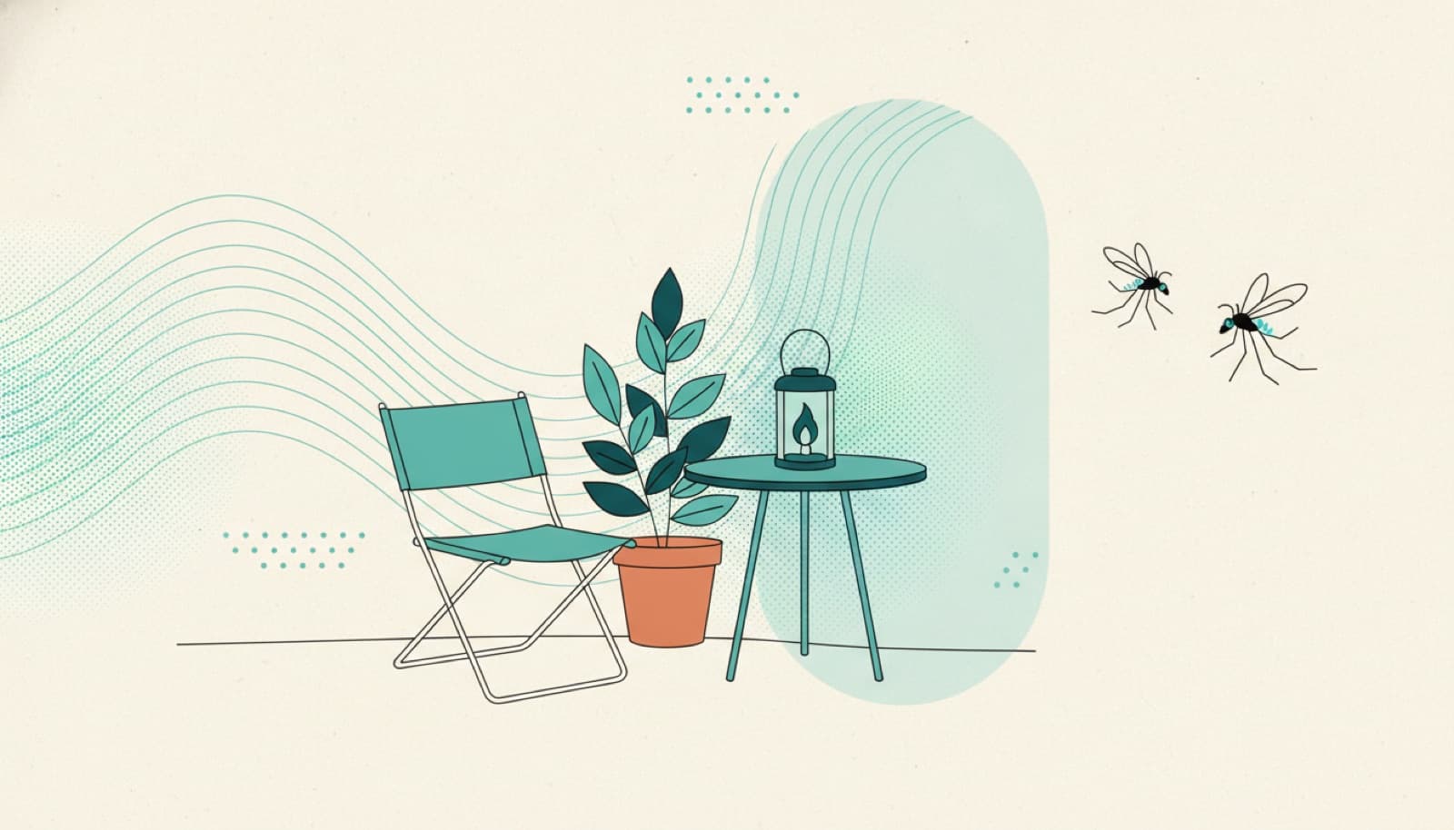Terrassen om sommeren: behandle kantene, ikke luften