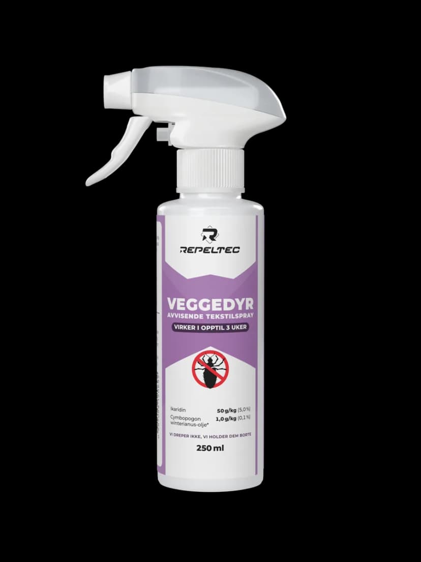 Veggedyr avvisende tekstilspray 250 ml