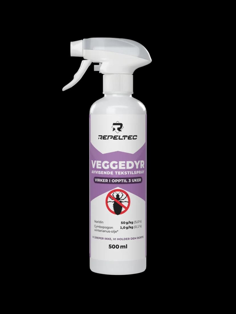Veggedyr avvisende tekstilspray 500 ml