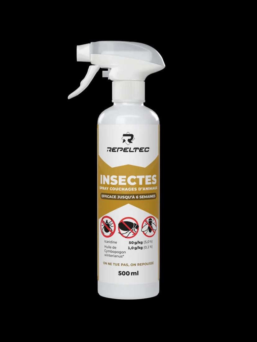 Insectes spray couchages d'animaux 500 ml