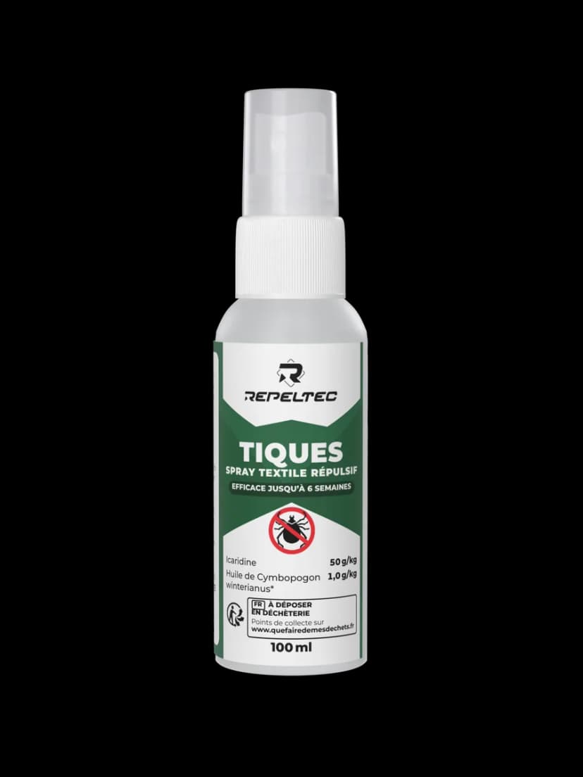 Tiques spray textile répulsif 100 ml